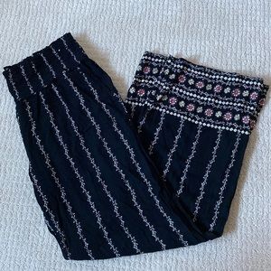 Smock Waist Palazzo Pants